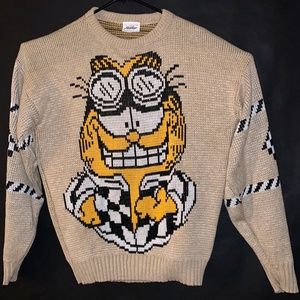Vintage Rare Garfield "Street Demon" Knit Sweater